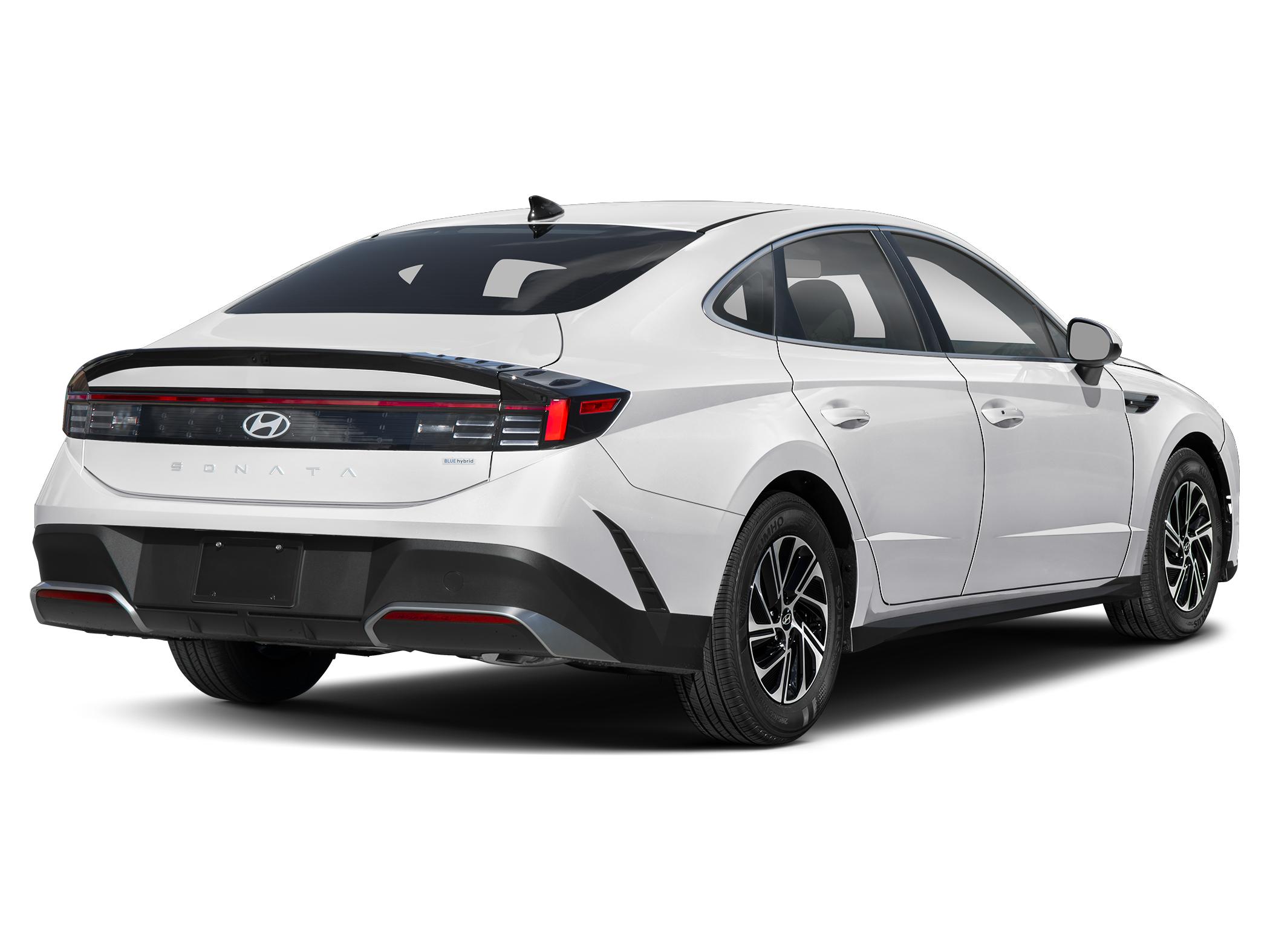 2026 Hyundai Sonata Blue — rear three-quarter view