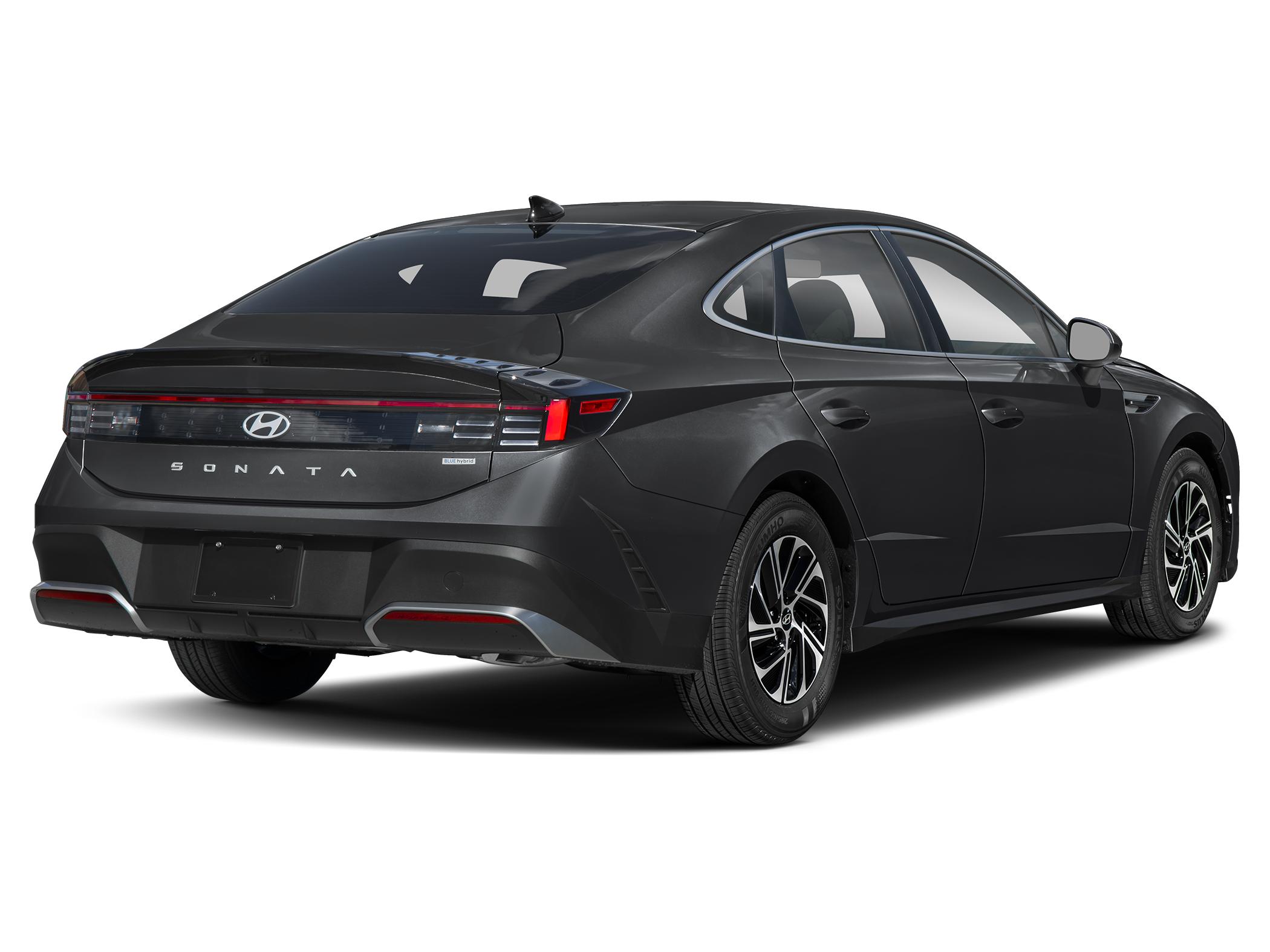 2026 Hyundai Sonata Blue — rear three-quarter view
