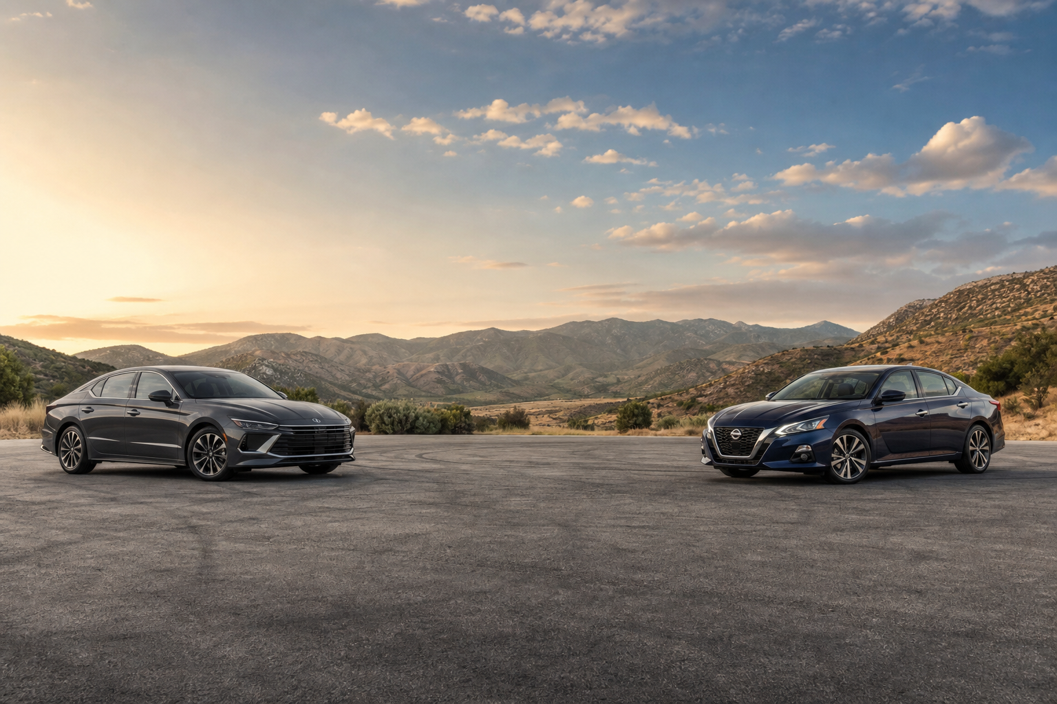 Hyundai Sonata SE vs Nissan Altima SV · FWD